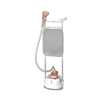 Black+Decker Digital Garment Steamer With Ironing Board, 2000 W, 6 Stage, 2.0 L, White/Rose Gold - GSTD2050-B5