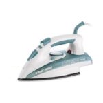 Black+Decker 1750W Steam Iron Ceramic Coated Soleplate with Anti Calc Drip Self Clean and Auto Shutoff, Removes Stubborn Creases Quickly Easily X1600-B5