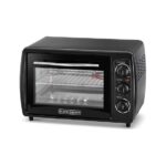 Black+Decker 1380W 19L Toaster Oven, 90-230 Temp Setting Double Grill And Glass Door For Added Safety With Multiple Accessories, Toasting Baking Broiling TRO19RDG-B5