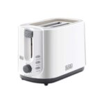 Black+Decker 750W 2 Slice Cool Touch Bread Toaster, White - ET125-B5