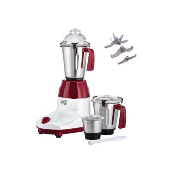Black+Decker 3-in-1 Multifunctional 750W Mixer Grinder with 3 Jars Set: Blender, Wet Dry Grinder and a Chutney Jar MG750-B5