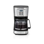 Black+Decker 12-Cup Coffee Maker, 900W Programmable Drip Coffee Machine, 1.5L Glass Carafe, 24-Hour Timer, Keep Warm Function, LCD Display, Auto Shut-Off, Boil Dry Protection, Black - DCM85-B5