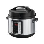 Black+Decker Smart Steam Pot 1350W, 9-in-1 Electric Pressure Cooker, 10L Capacity, 14 Smart Programs, Digital LED Display, Non-Stick, Keep Warm, Dual Purpose Steam Release, Black/Silver - PCP1010-B5