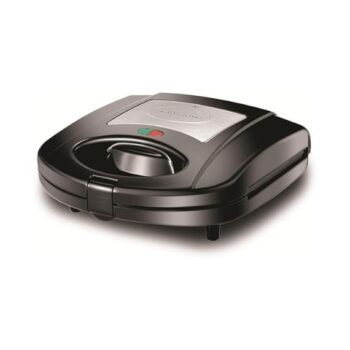 Black+Decker 3 In 1 Interchangeable 780W Grill & Waffle& Sandwich Maker Silver/Black TS2130-B5
