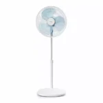 Tefal Stand Fan 16 inch Padestal Fan 3 Blades 45w Essential - Oscillation Function 3 Preset Automatic Modes Manual Control Durable Motor, Vf4410g2